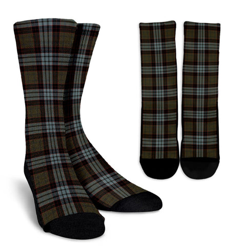 STEWART OLD WEATHERED TARTAN CREW SOCKS