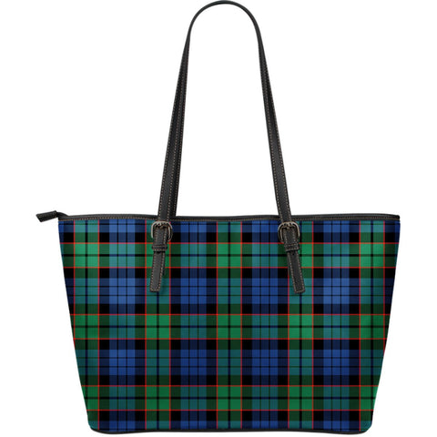 FLETCHER ANCIENT TARTAN LARGE LEATHER TOTE