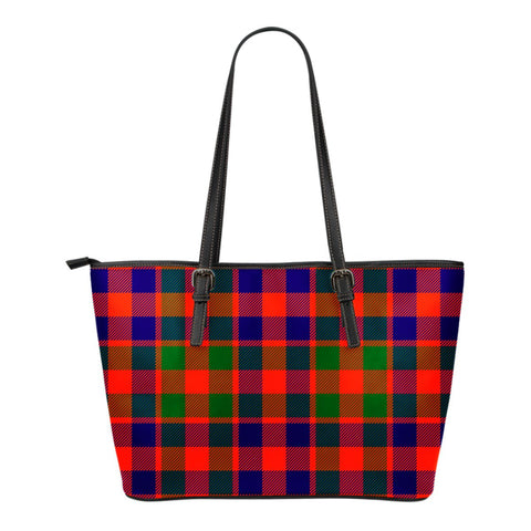 GOW MODERN TARTAN LARGE LEATHER TOTE