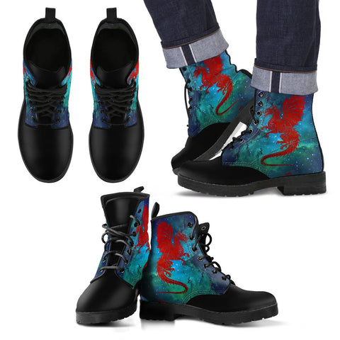WALES DRAGON GALAXY LEATHER BOOTS