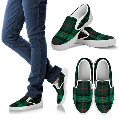 ROSS HUNTING MODERN TARTAN SLIP ONS