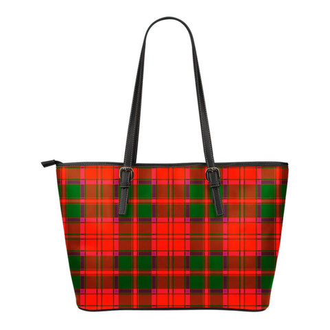 CRIEF DISTRICT TARTAN LARGE LEATHER TOTE