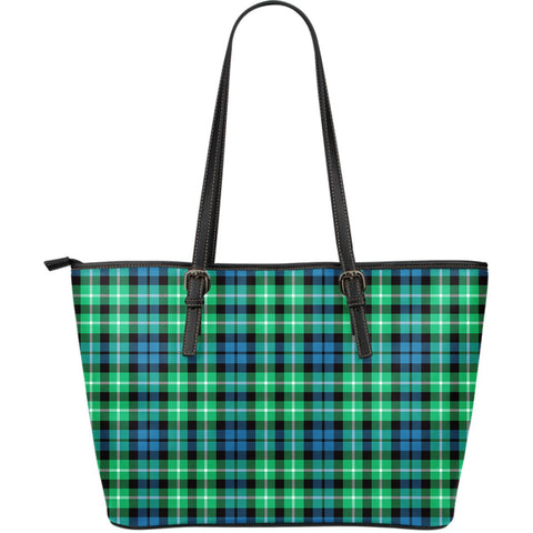 GRAHAM OF MONTROSE ANCIENT TARTAN SMALL LEATHER TOTE