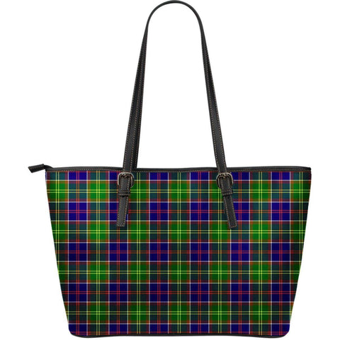 AYRSHIRE DISTRICT TARTAN LARGE LEATHER TOTE