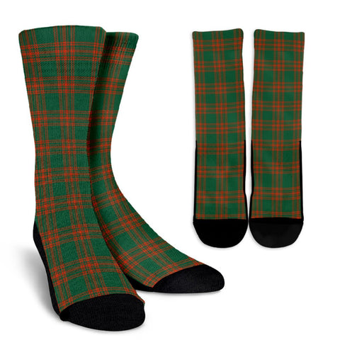 MENZIES GREEN ANCIENT TARTAN CREW SOCKS