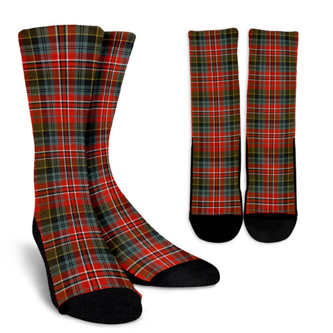 MACPHERSON WEATHERED TARTAN CREW SOCKS