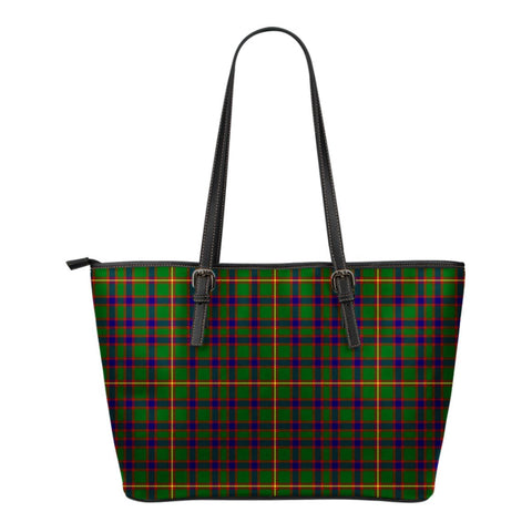 HALL TARTAN SMALL LEATHER TOTE