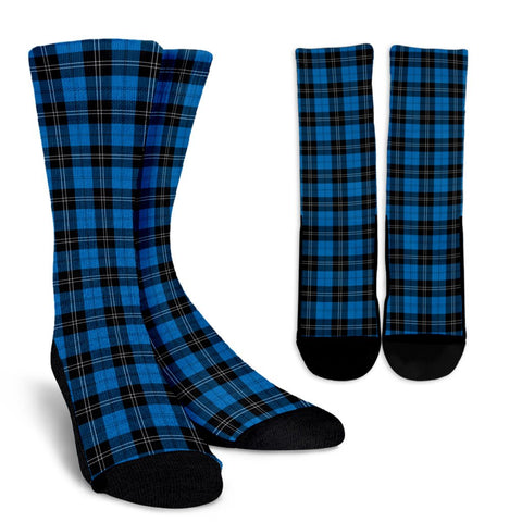 RAMSAY BLUE ANCIENT TARTAN CREW SOCKS
