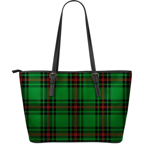 FIFE DISTRICT TARTAN LARGE LEATHER TOTE