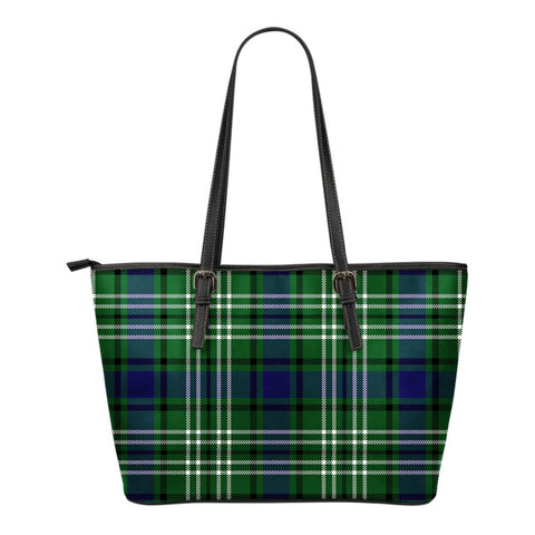 BLYTH / TWEESIDE DISTRICT TARTAN SMALL LEATHER TOTE