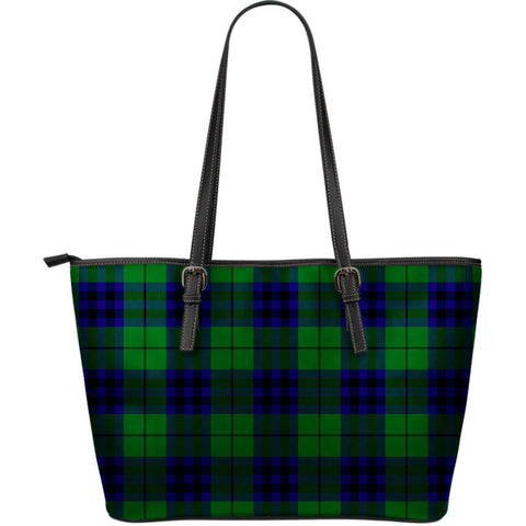 KEITH MODERN TARTAN SMALL LEATHER TOTE