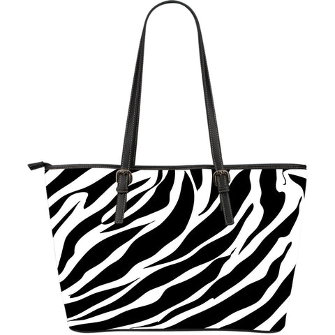 ZEBRA LARGE LEATHER TOTE