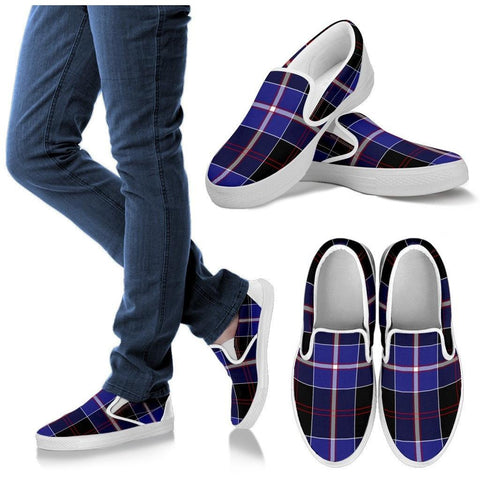 DUNLOP MODERN TARTAN SLIP ONS