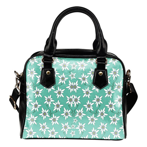 EDELWEISS FLOWER PATTERN SHOULDER HANDBAG