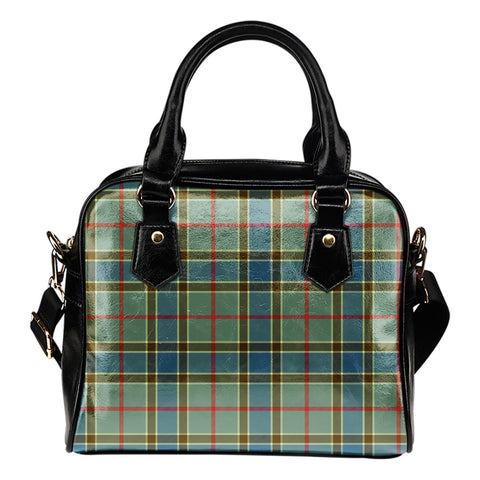 BALFOUR BLUE TARTAN SHOULDER HANDBAG