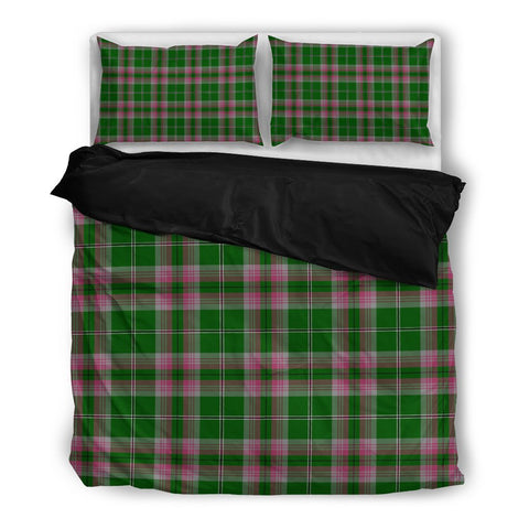 GRAY HUNTING TARTAN BEDDING SET
