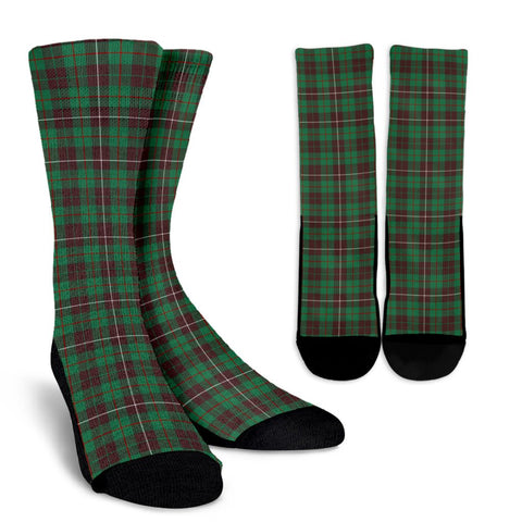 MACKINNON HUNTING ANCIENT TARTAN CREW SOCKS