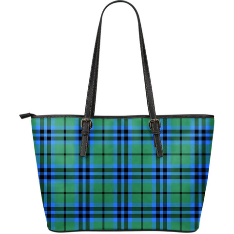 FALCONER TARTAN LARGE LEATHER TOTE