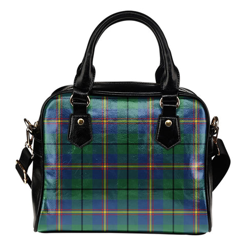 CARMICHAEL ANCIENT TARTAN SHOULDER HANDBAG