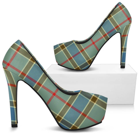 BALFOUR BLUE TARTAN HEELS