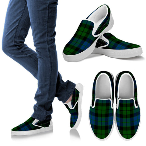 MACKAY WEATHERED TARTAN SLIP ONS