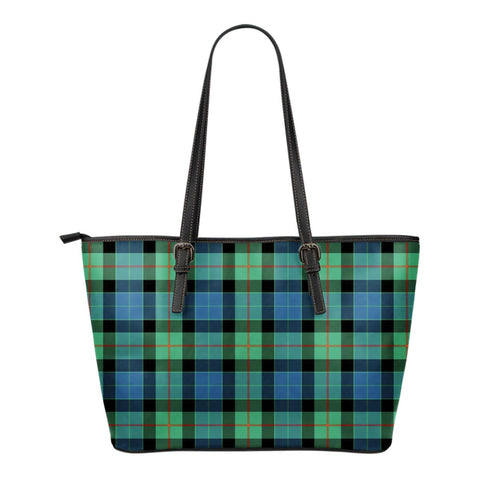 GUNN ANCIENT TARTAN SMALL LEATHER TOTE