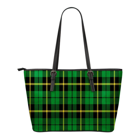 WALLACE HUNTING - GREEN SMALL LEATHER TOTE
