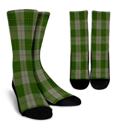 CUNNINGHAM DRESS GREEN DANCERS TARTAN CREW SOCKS