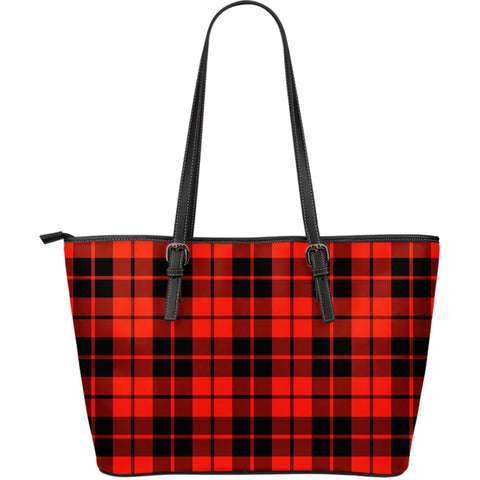 ETTRICK DISTRICT TARTAN LARGE LEATHER TOTE