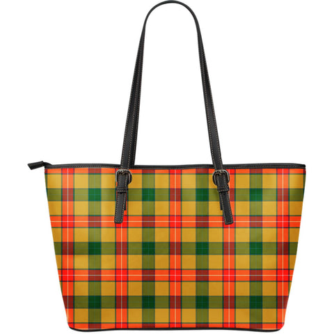 BAXTER TARTAN LARGE LEATHER TOTE