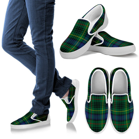STEWART HUNTING MODERN TARTAN SLIP ONS