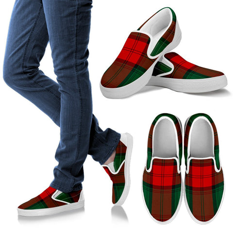 STEWART ATHOLL MODERN TARTAN SLIP ONS