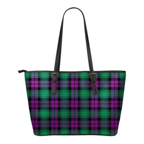 MACARTHUR - MILTON TARTAN SMALL LEATHER TOTE