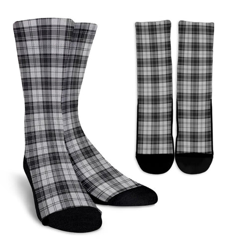 DOUGLAS GREY MODERN TARTAN CREW SOCKS