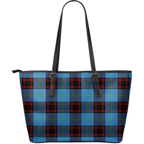 HOME ANCIENT TARTAN LARGE LEATHER TOTE