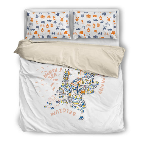 HOLLAND'S MAP BEDDING SET A9