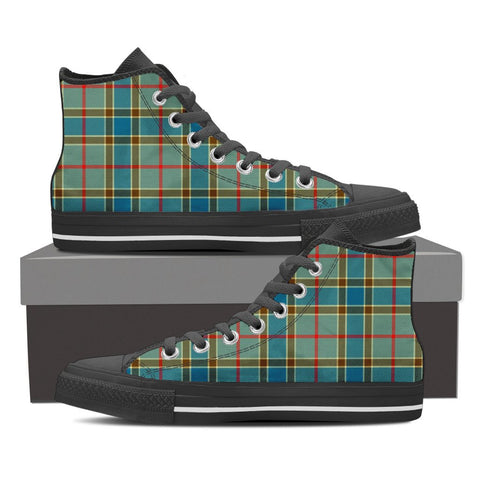 BALFOUR BLUE TARTAN CANVAS SHOES