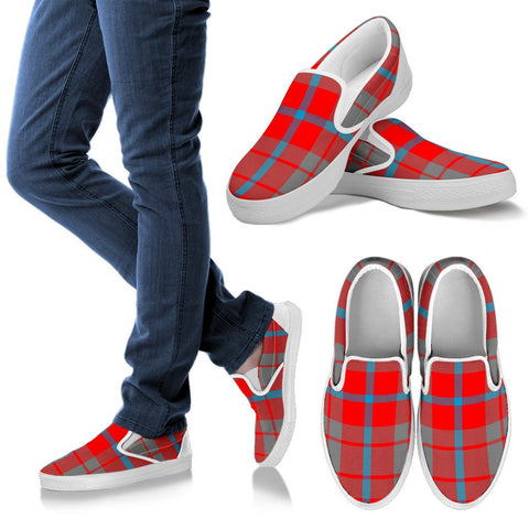 MOUBRAY TARTAN SLIP ONS