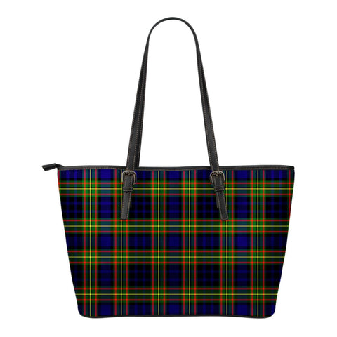 CLELLAND MODERN TARTAN LARGE LEATHER TOTE