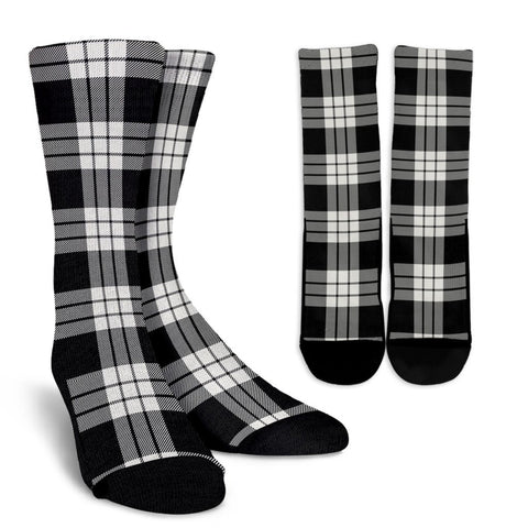 MACFARLANE BLACK&WHITE ANCIENT TARTAN CREW SOCKS