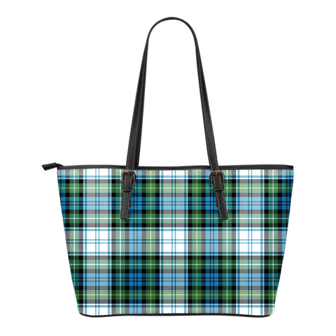 CAMPBELL DRESS ANCIENT 02 TARTAN SMALL LEATHER TOTE