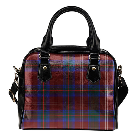 CHISHOLM HUNTING MODERN TARTAN SHOULDER HANDBAG