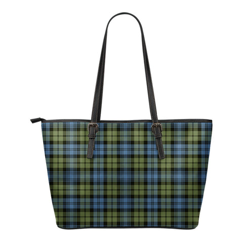 CAMPBELL FADED TARTAN SMALL LEATHER TOTE