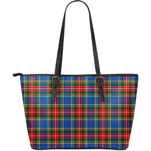 MACBETH MODERN TARTAN SMALL LEATHER TOTE