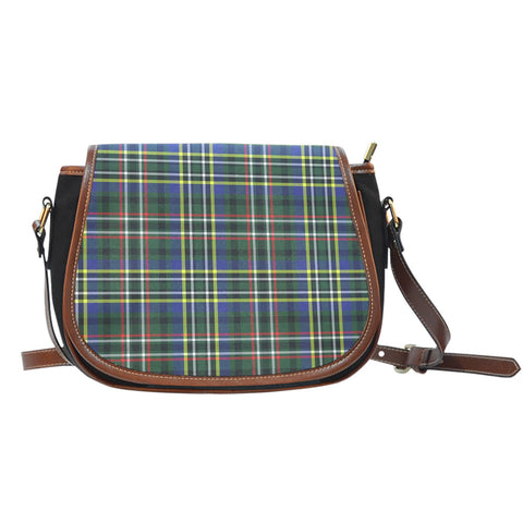 SCOTT GREEN MODERN TARTAN SADDLE BAG