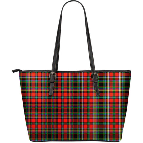 ANDERSON OF ARBRAKE TARTAN LARGE LEATHER TOTE