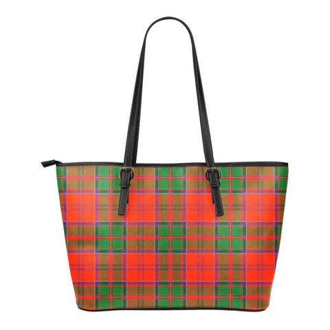 GRANT ANCIENT TARTAN SMALL LEATHER TOTE