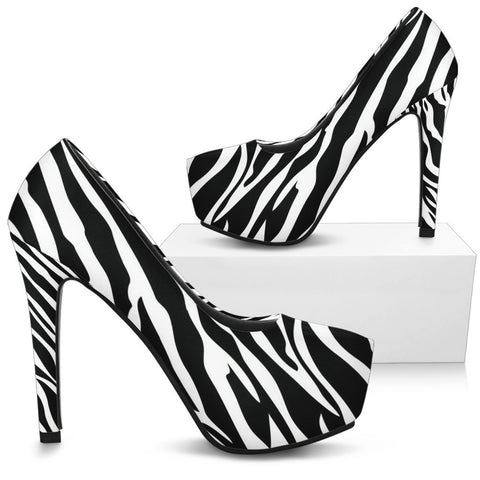 ZEBRA PATTERN HEELS