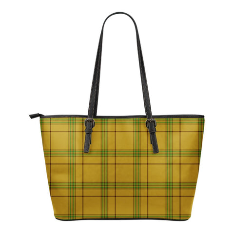 HOUSTON TARTAN LARGE LEATHER TOTE