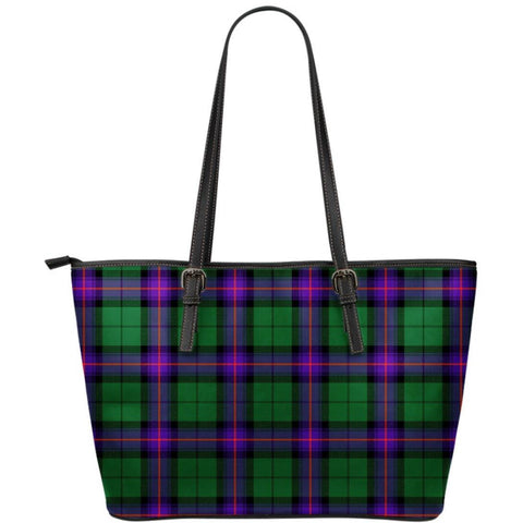 ARMSTRONG MODERN TARTAN SMALL LEATHER TOTE